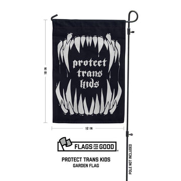 Protect Trans Kids Garden Flag - 0