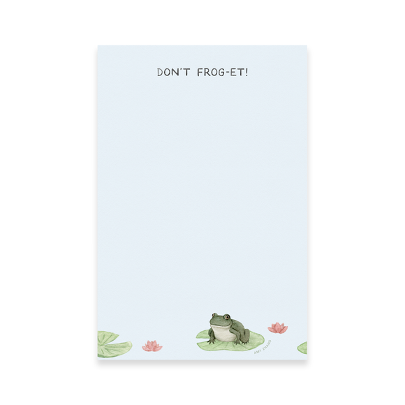 Don't Frog-et! Frog To-Do List Notepad