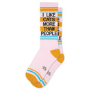 I Like Cats More Than People Gym Crew Socks-1