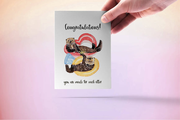 Each Otter Wedding Card