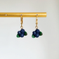 Blueberry Huggie Earrings
