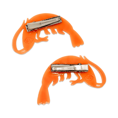 Shrimp Alligator Hair Clip Set - 0