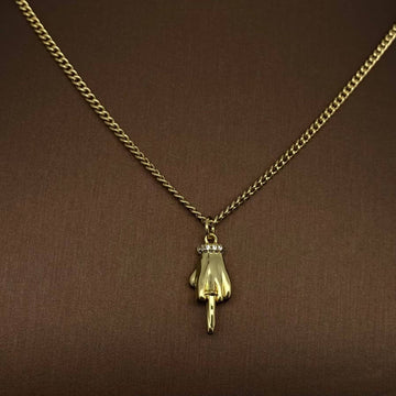 Middle Finger Necklace - 0