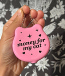 Money For My Cat Rubber Coin Purse-1