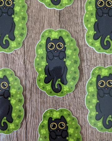 Black Cats are Good Luck Sticker - 0