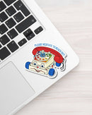 Please Hesitate to Reach Out Chatter Phone Sticker-3