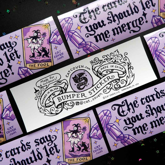 Let Me Merge Bumper Sticker