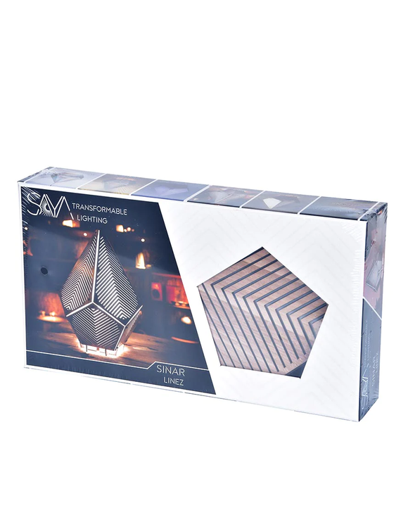 SINAR Linez 3D Papercraft Table Lamp