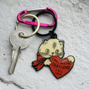 Destroy Cat Keychain with Bag Clip-2