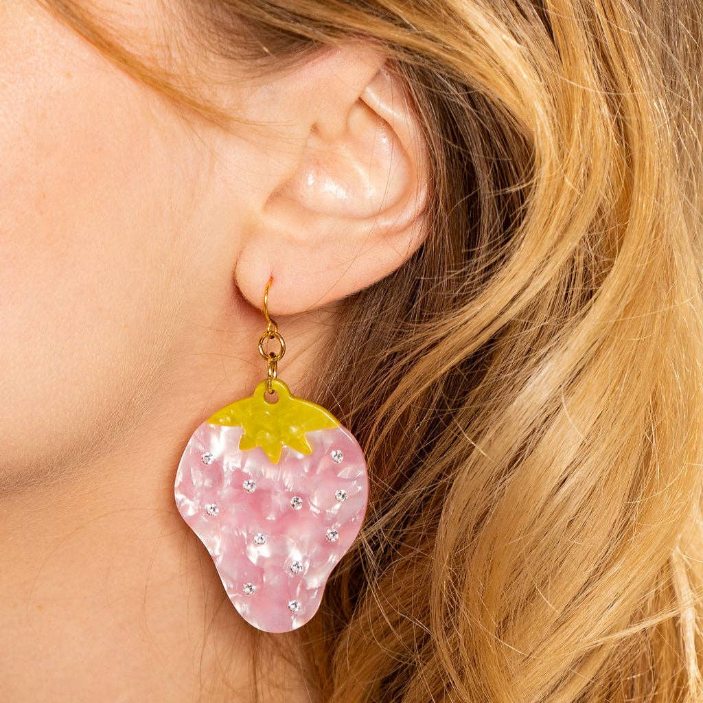 Strawberry Sparkle Earrings