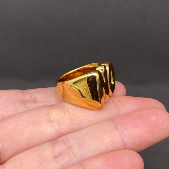 'NO' Stainless Steel Ring