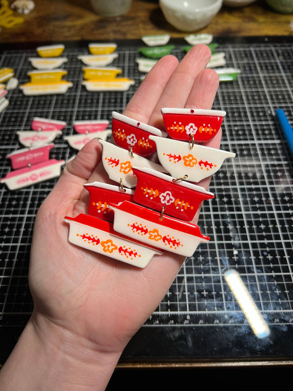 Vintage Inspired Cookware Earrings