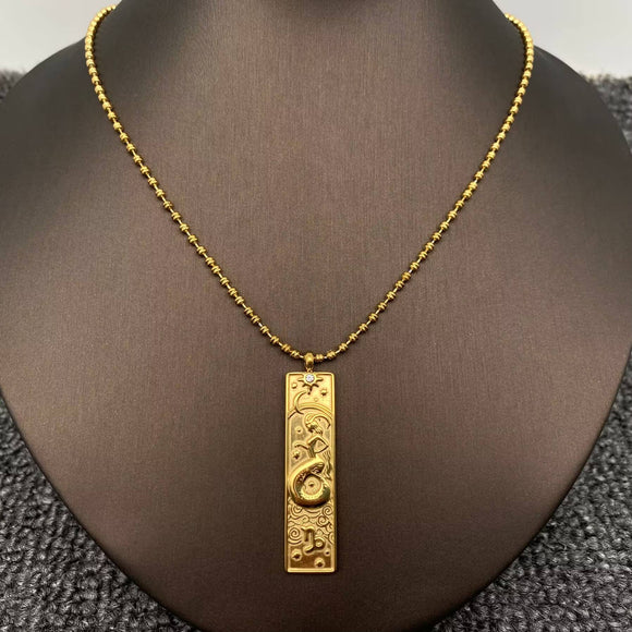 Rectangular Zodiac Necklace