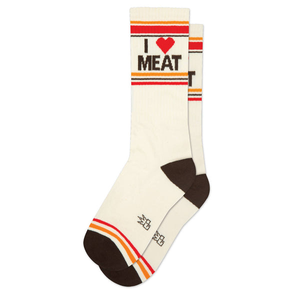 I <3 Meat Gym Crew Socks
