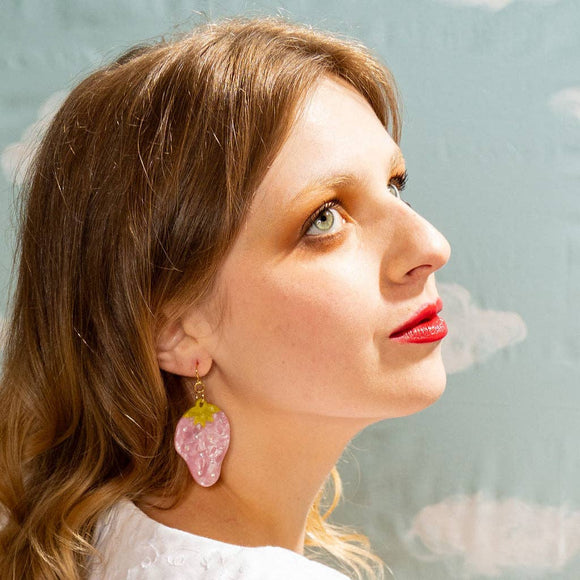 Strawberry Sparkle Earrings