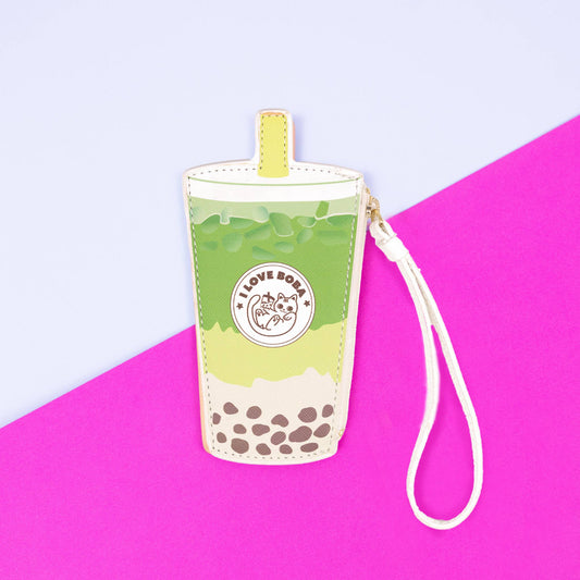 Matcha Boba Wristlet