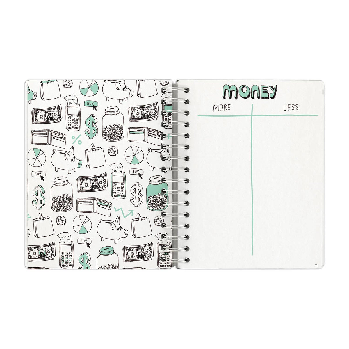 More/Less Julia Rothman Guided Journal | Agora Makers Market