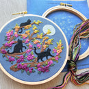 Cats & Full Moon Embroidery Kit-5