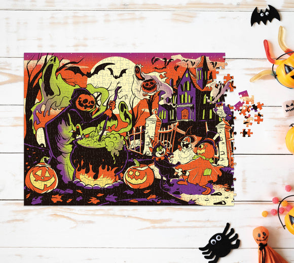 A Haunted Halloween 500 Piece Puzzle