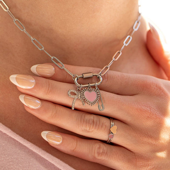 Paperclip Carabiner Necklace