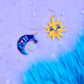 Astro Sun + Moon Earrings