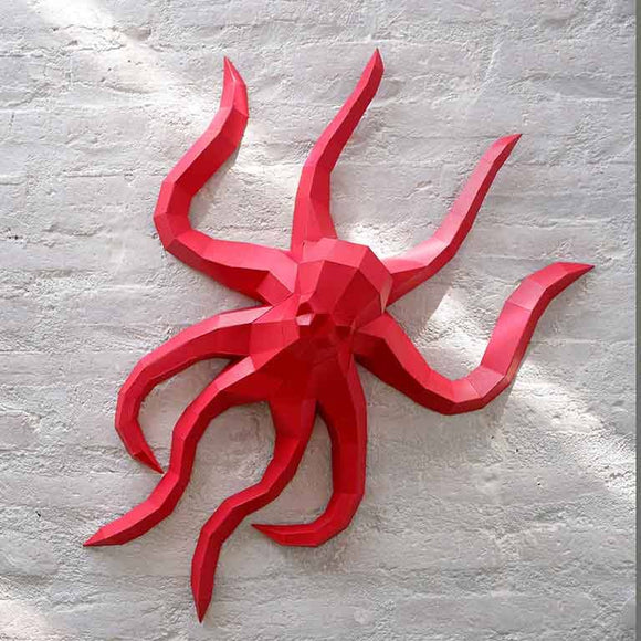 Octopus 3D PaperCraft Art Kit