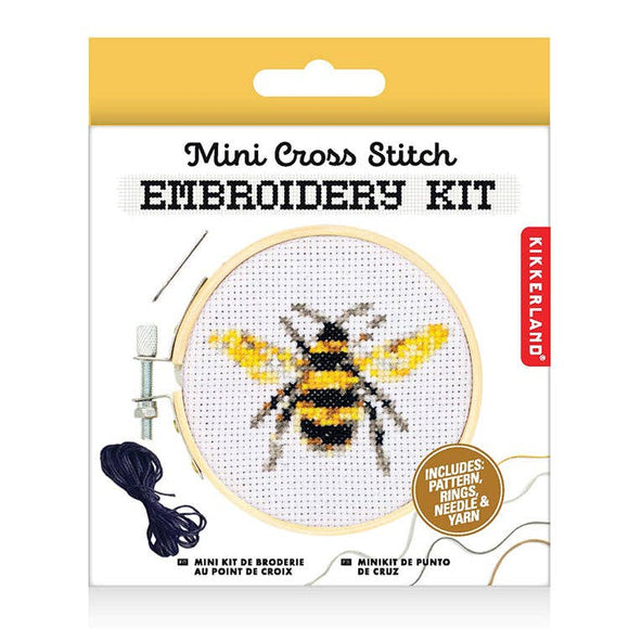Bee Mini Cross Stitch Kit