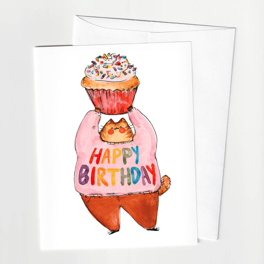 Nice Cat Birthday Card