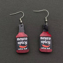 Neuro Spicy Hot Sauce Earrings-3