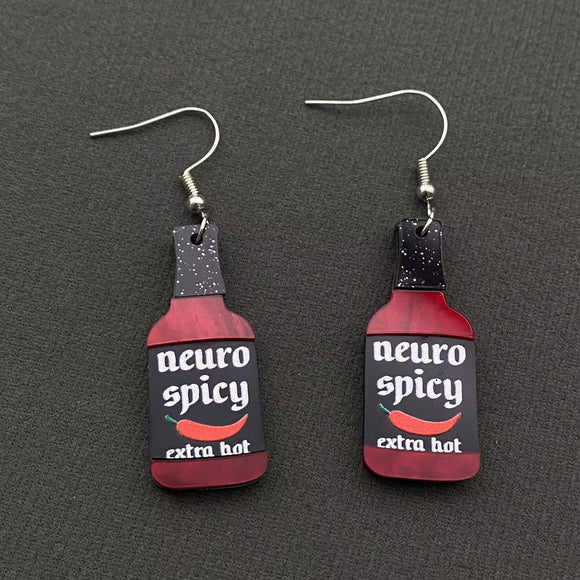 Neuro Spicy Hot Sauce Earrings