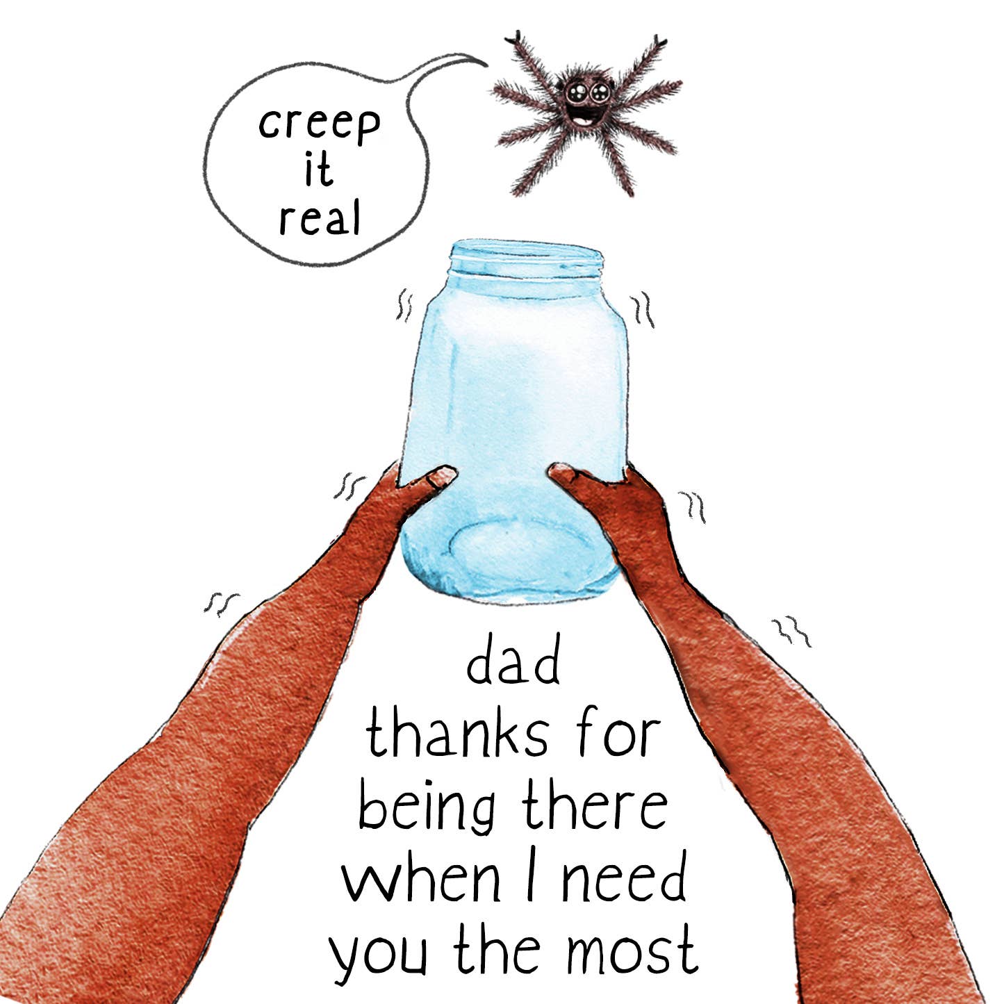 Spider Father's Day Card