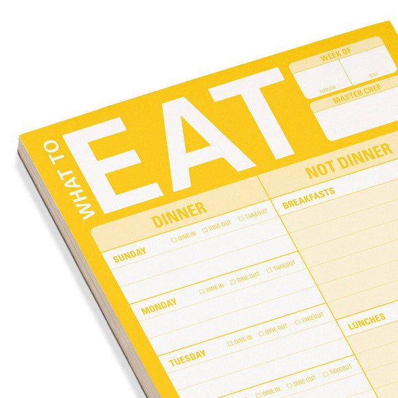 What to Eat Pad with Magnet (Yellow)