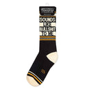 Sounds Like Bullshit To Me Gym Crew Socks-3