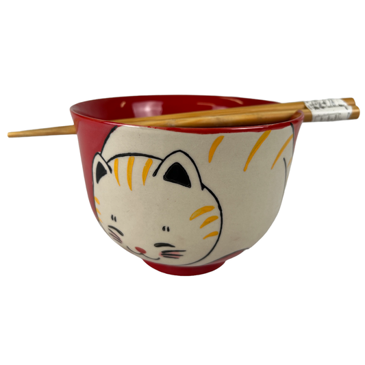 Orange Cat Donburi Bowl