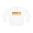 Retro Sunrise Wisconsin Crewneck Sweatshirt-2