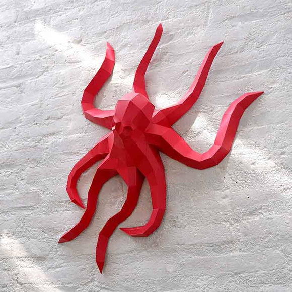 Octopus 3D PaperCraft Art Kit