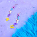 Favorite Word Bitch Statement Earrings-1