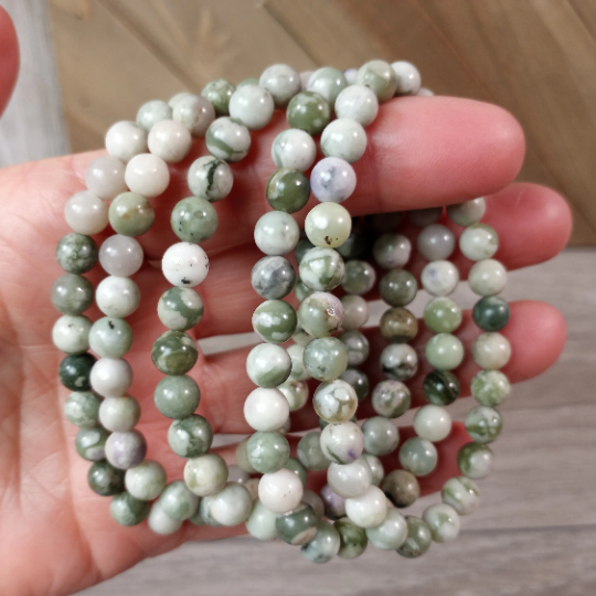 Gemstone Round Bead Bracelets