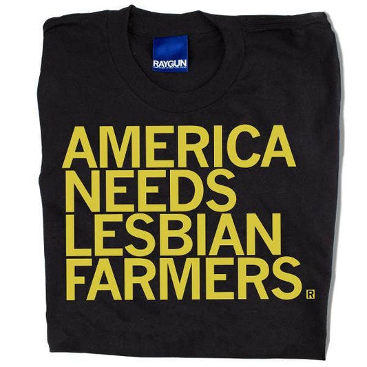Lesbian Farmers Black T-Shirt