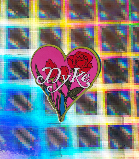 Dyke Heart Sticker