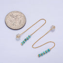 Turquoise Threader Earrings-3