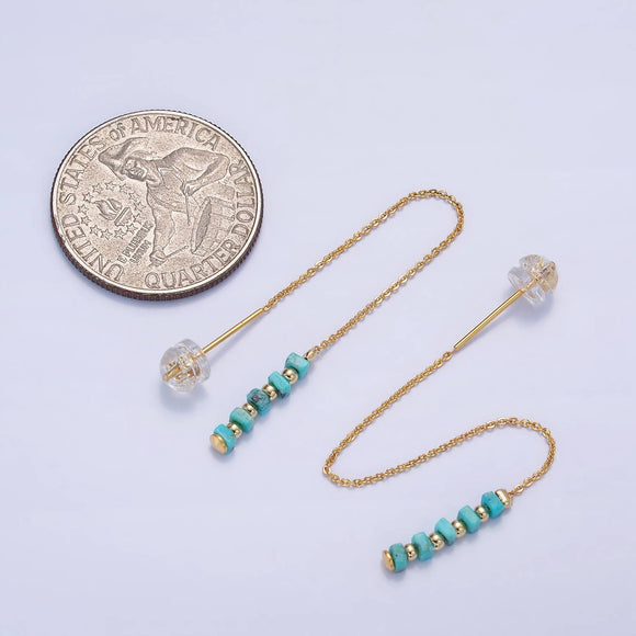 Turquoise Threader Earrings