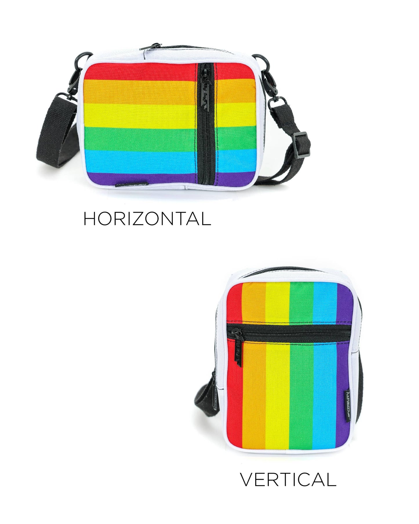 Rainbow Stripe Crossbody Bag