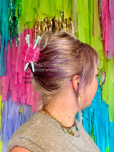 Yarn Crafts Knitting Needles Hair Claw - 0