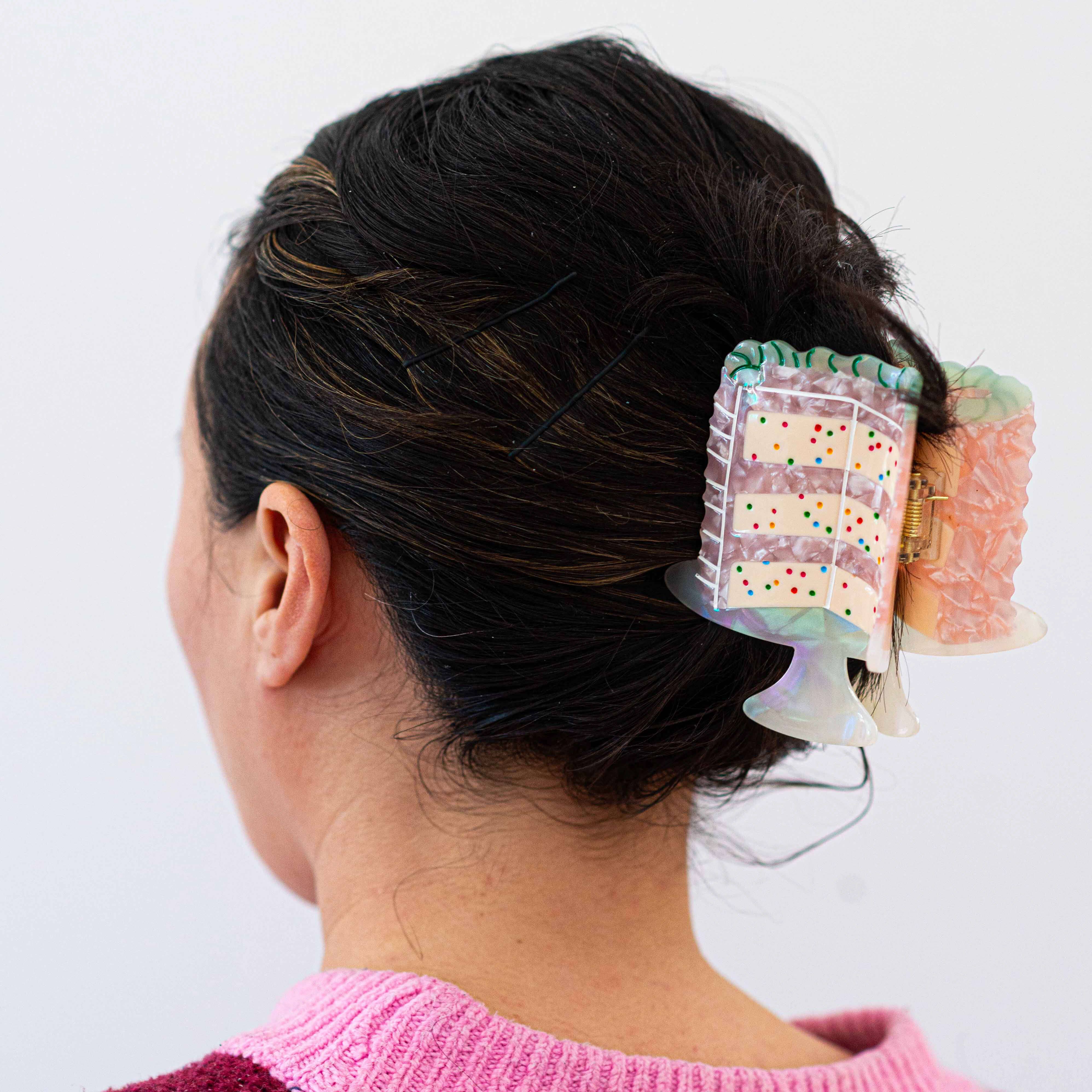 Confetti Cake Hair Claw Clip - 0