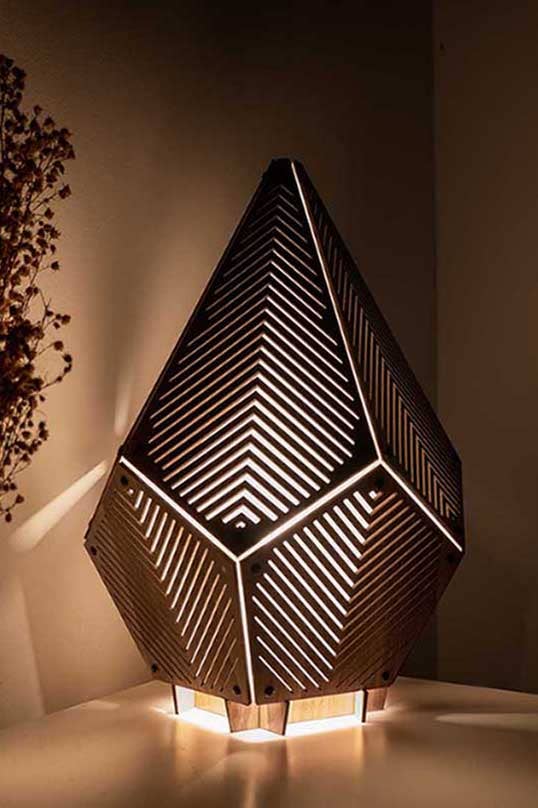 SINAR Linez 3D Papercraft Table Lamp