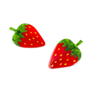 Strawberry Alligator Hair Clip Set-4