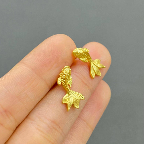 Goldfish Stud Earrings