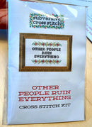 Not Today, Satan Cross Stitch Kit-2