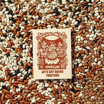 Let's Eat Beans Together Card - 0